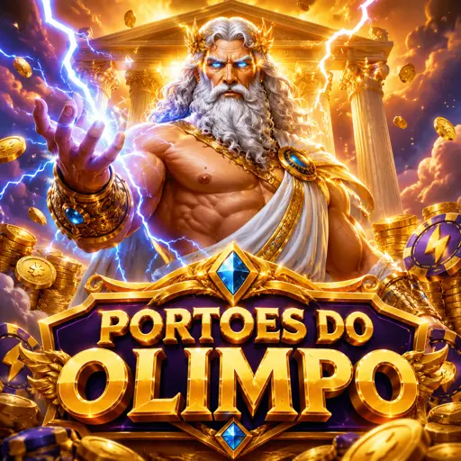 Zeus lançando multiplicadores no slot Deuses do Olimpo